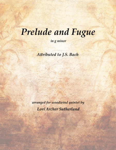 Free Sheet Music Prelude And Fugue No 6 In G Minor