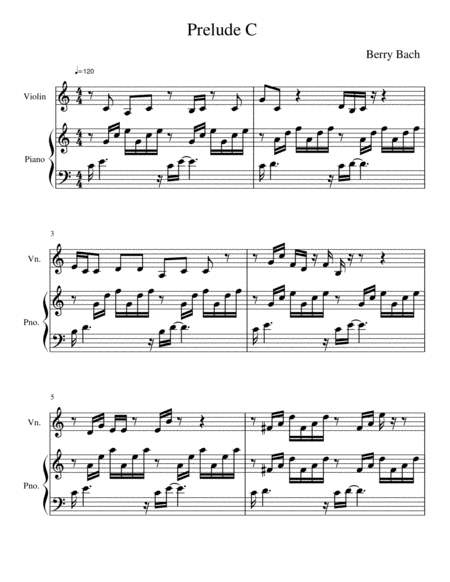 Prelude C Sheet Music