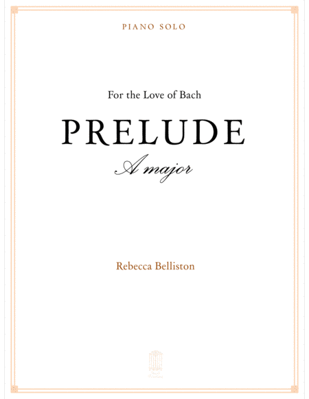 Prelude In A Major Piano Solo Sheet Music