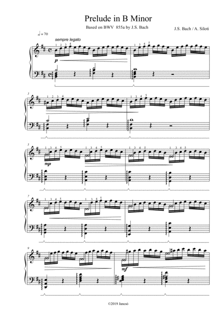 Prelude In B Minor Sheet Music