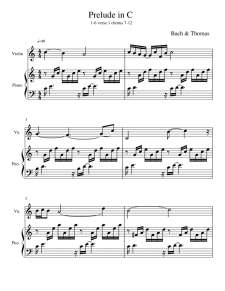 Prelude In C 2 0 Sheet Music