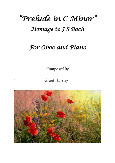 Free Sheet Music Prelude In C Minor Oboe And Piano Intermediate Homage To Js Bach