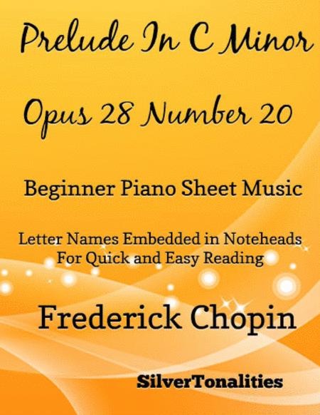 Free Sheet Music Prelude In C Minor Opus 28 Number 20 Beginner Piano Sheet Music