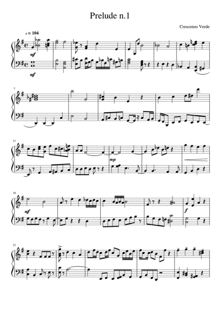 Prelude N 1 Sheet Music