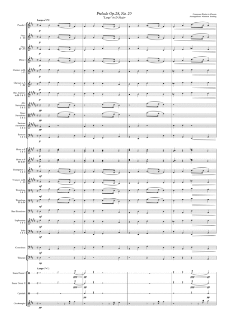 Free Sheet Music Prelude Op 28 No 20 In D Major