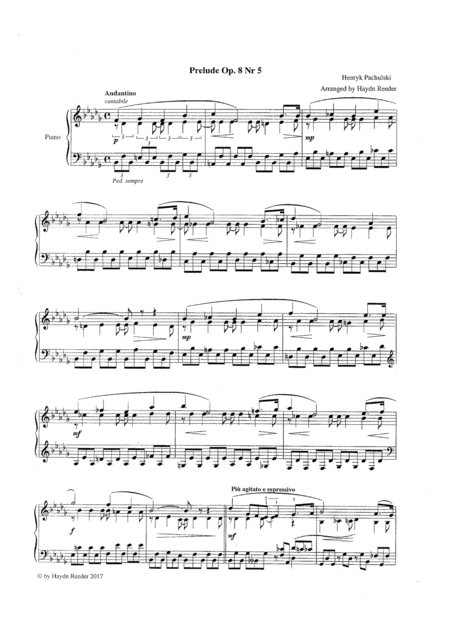 Free Sheet Music Prelude Op 8 Nr 5 By H Pachulski