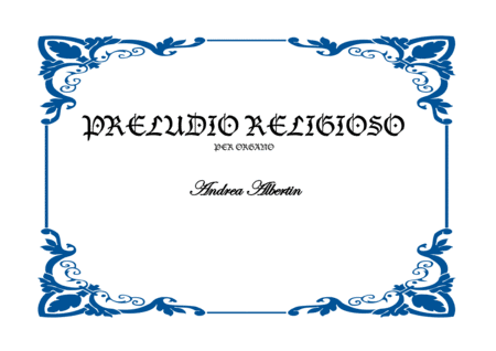 Free Sheet Music Preludio Religioso