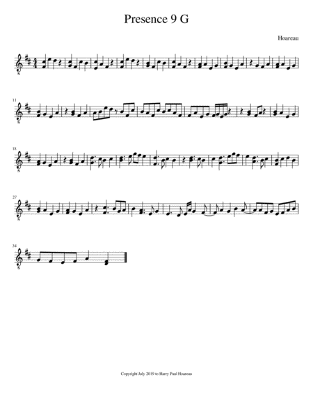 Presence 9 Guitar Sheet Music