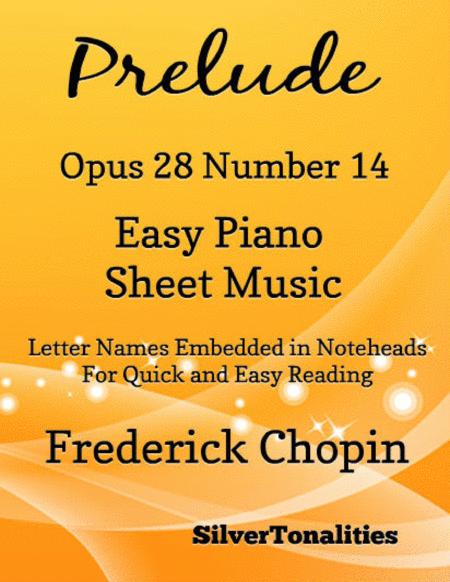 Free Sheet Music Preude Opus 28 Number 14 Easy Piano Sheet Music