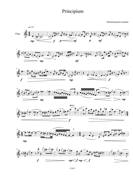 Free Sheet Music Principium