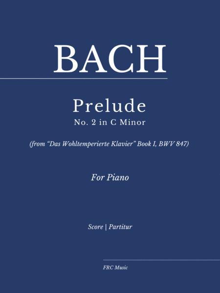 Free Sheet Music Prlude No 2 In C Minor From Das Wohltemperierte Klavier Book I Bwv 847