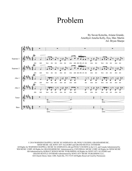 Free Sheet Music Problem