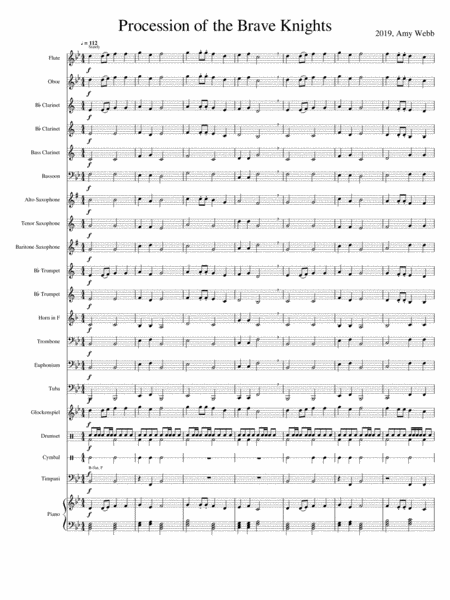 Procession Of The Brave Knights Sheet Music