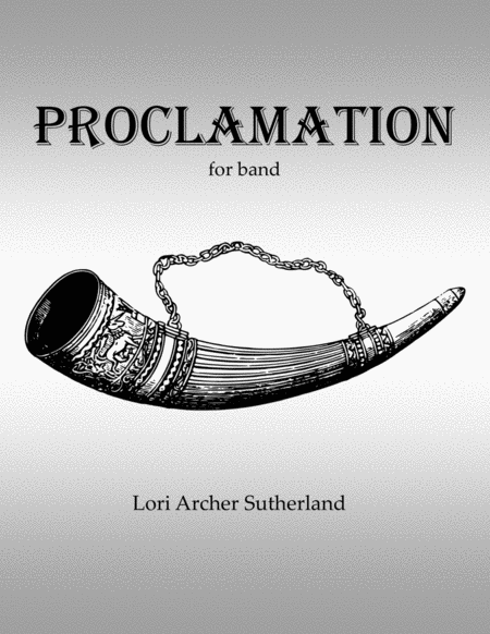 Free Sheet Music Proclamation For Band