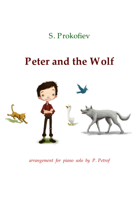 Free Sheet Music Prokofiev Peter And The Wolf Piano Solo