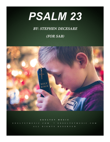 Psalm 23 For Sab Sheet Music