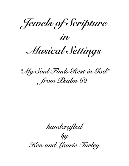 Free Sheet Music Psalm 62 My Soul Finds Rest In God