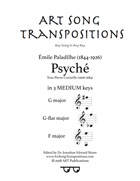 Psych In 3 Medium Keys G G Flat F Major Sheet Music