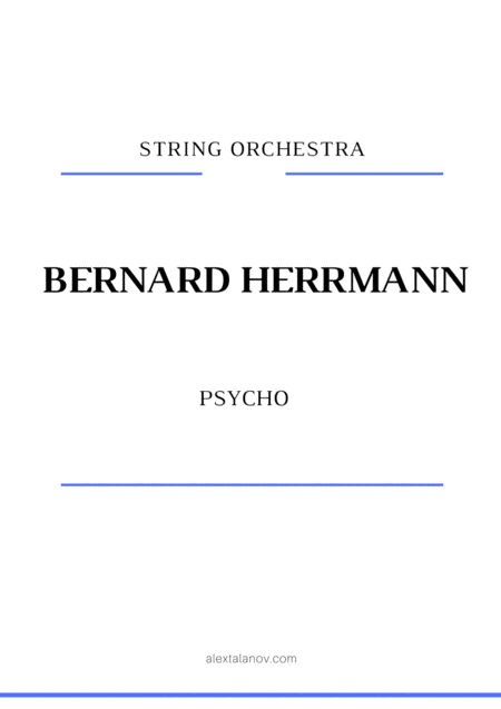 Psycho Theme Sheet Music