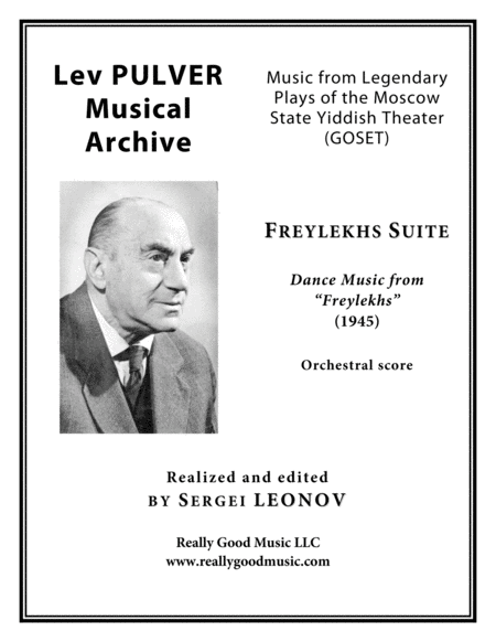 Pulver Lev Freylekhs Suite For Symphony Orchestra Full Score Sheet Music