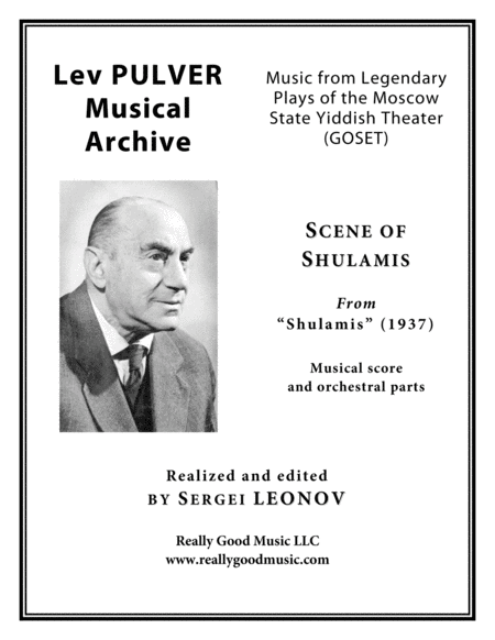 Pulver Lev Scene Of Shulamis From Shulamis For Soprano And Orchestra Full Score And Set Of Parts Sheet Music