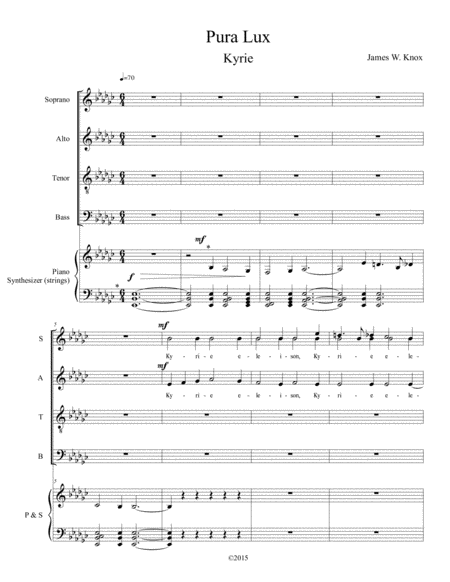 Pura Lux Mass Complete Sheet Music