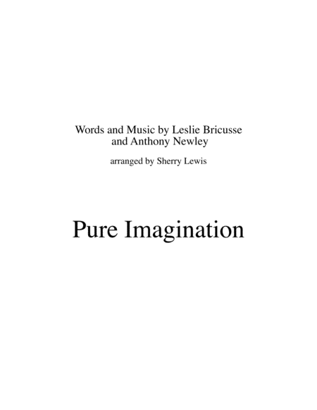 Free Sheet Music Pure Imagination Solo Violin For Violin Solo