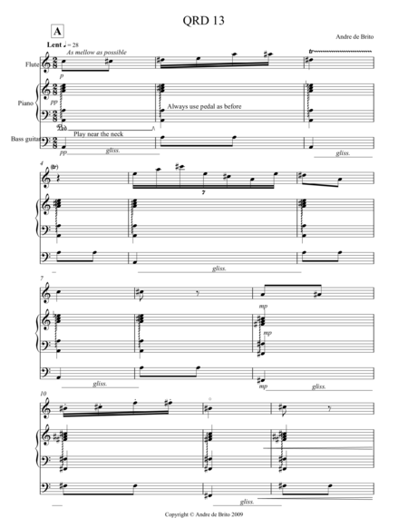 Free Sheet Music Qrd 13