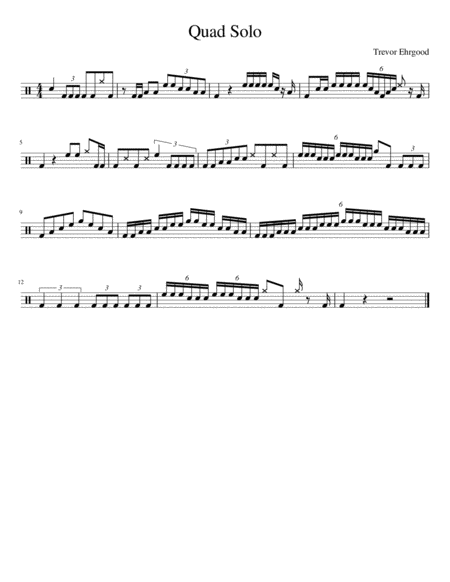 Free Sheet Music Quad Solo