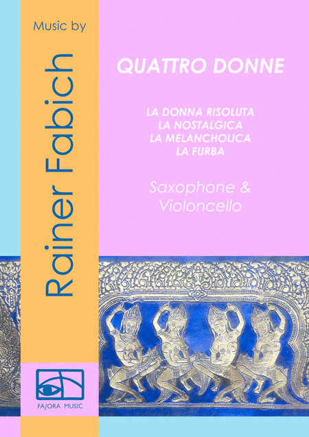 Quattro Donne Four Ladies For Saxophone Cello Sheet Music