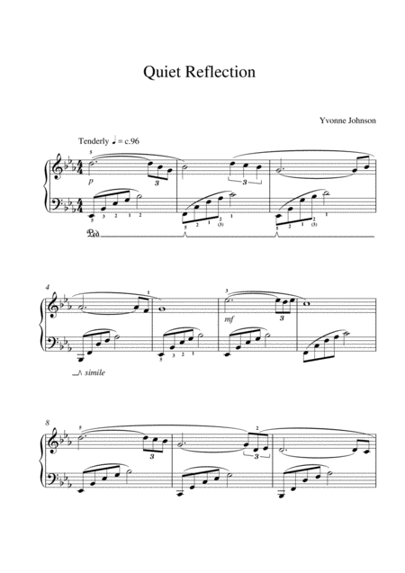 Quiet Reflection Sheet Music