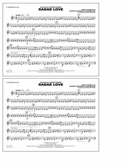 Radar Love Arr Paul Murtha Eb Baritone Sax Sheet Music