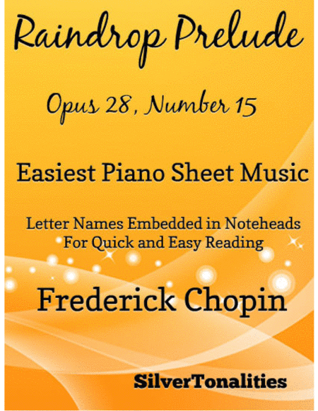 Raindrop Prelude Easiest Piano Sheet Music Sheet Music