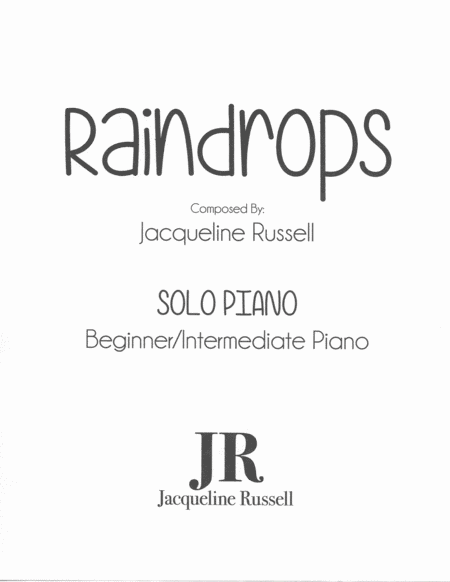 Raindrops Sheet Music