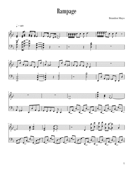 Free Sheet Music Rampage