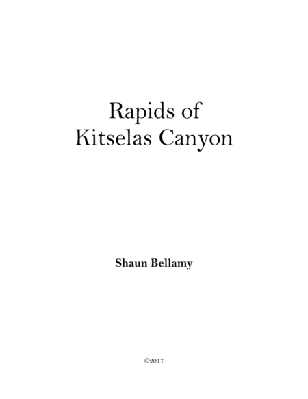 Free Sheet Music Rapids Of Kitselas Canyon