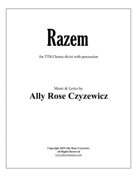 Free Sheet Music Razem