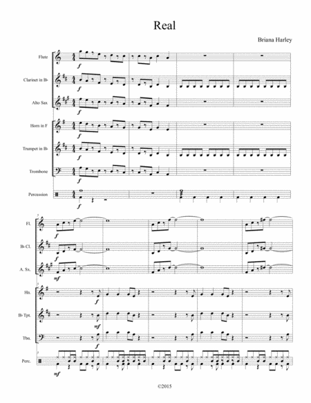 Free Sheet Music Real