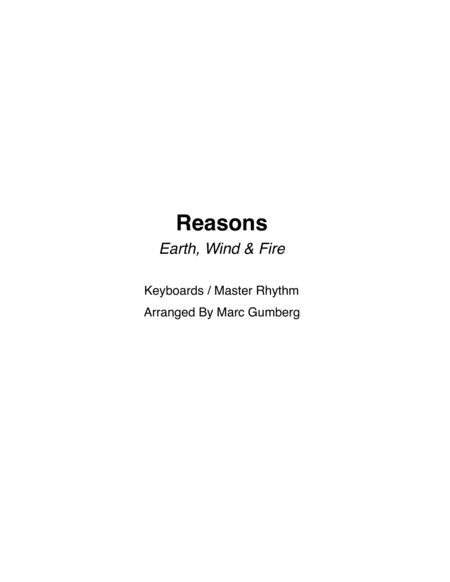 Free Sheet Music Reasons