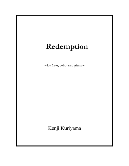 Free Sheet Music Redemption For Flute Cello And Piano