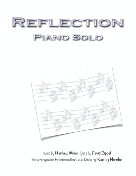 Free Sheet Music Reflection Piano Solo