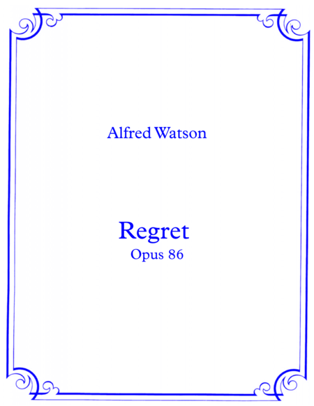 Free Sheet Music Regret Opus 86