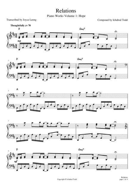 Free Sheet Music Relations