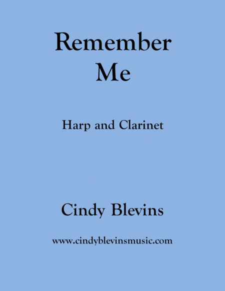 Remember Me For Harp And Bb Clarinet Sheet Music