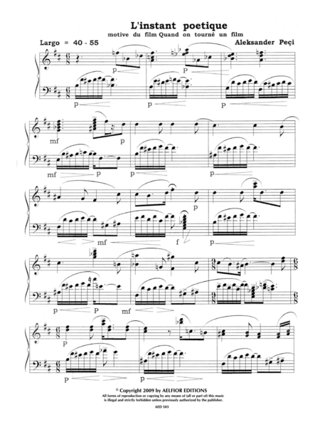 Free Sheet Music Remodelage Piano Film Music