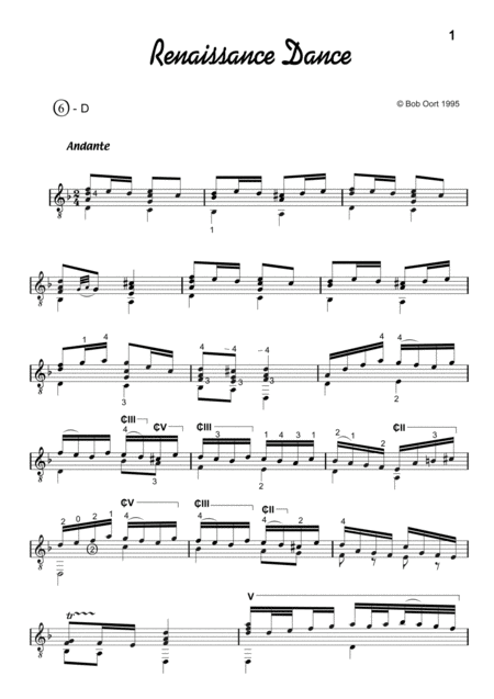 Renaissance Dance Sheet Music