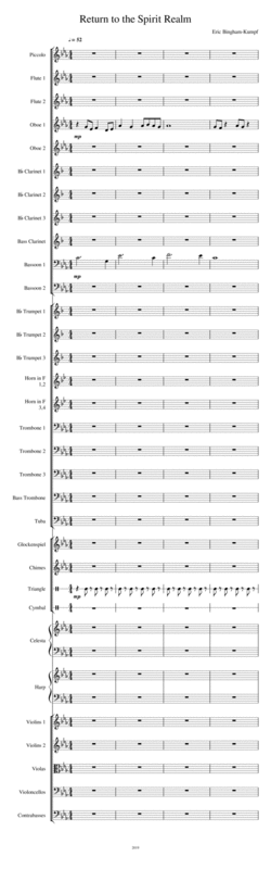 Return To The Spirit Realm Sheet Music