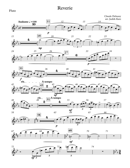 Reverie Parts Sheet Music