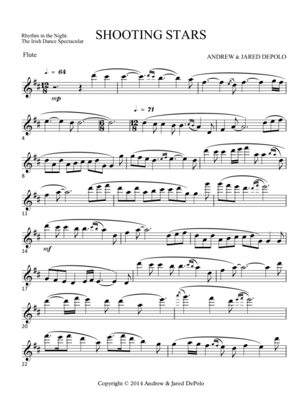 Rhythm In The Night Antiquity Flute Sheet Music