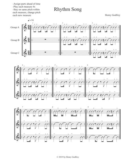 Rhythm Song Chamber Piece Sheet Music